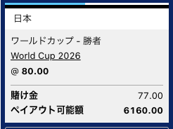 2026年サッカーW杯日本優勝を予想！ブックメーカー