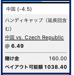 中国対チェコ、中国が5点差以上で勝利と予想・WBC2023